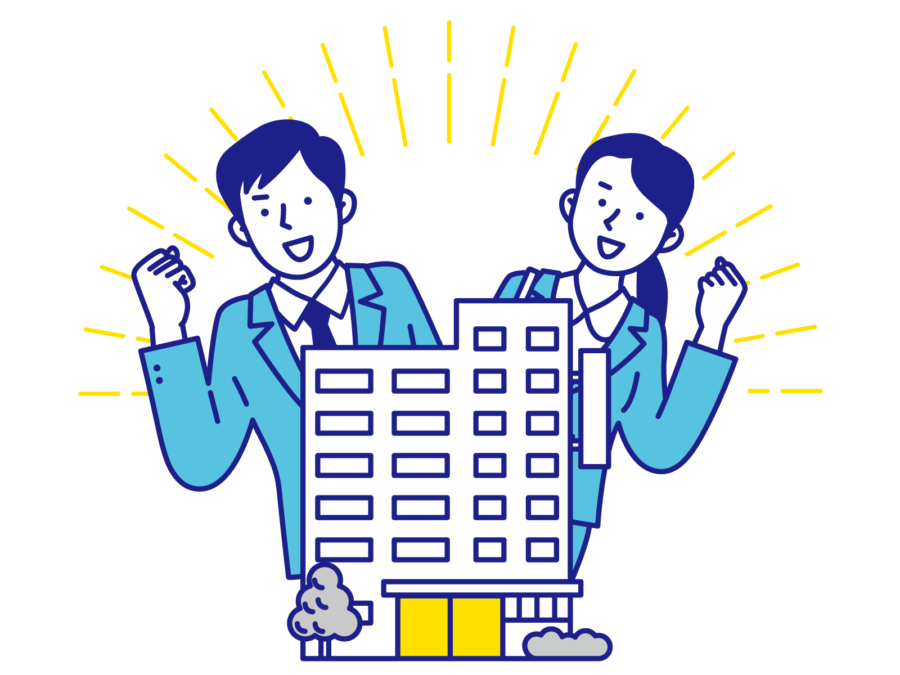 採用活動に向けて前向きな社員のイメージ