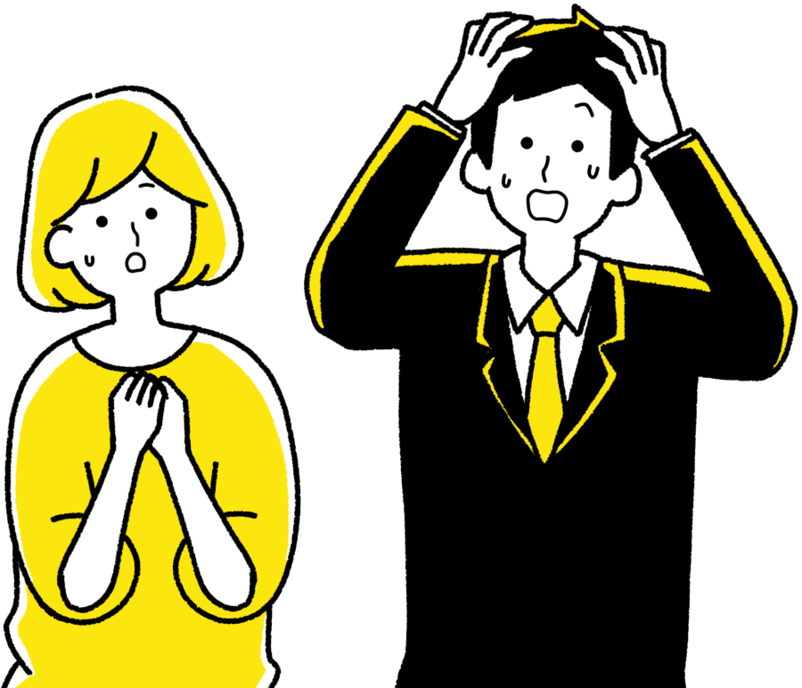 制作会社選びで失敗してしまった様子