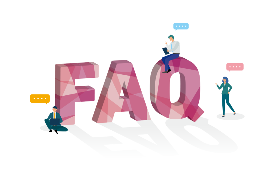 AIでホームページやパンフレットのFAQを整理するイメージ