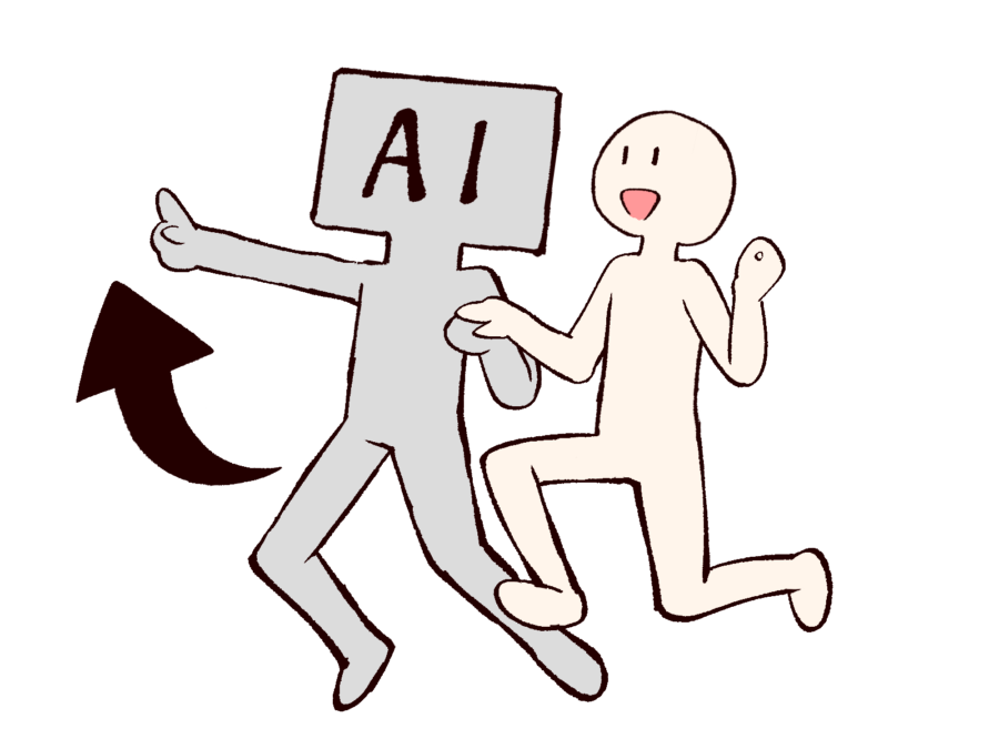 AIを上手く使って原稿整理ができているイメージ